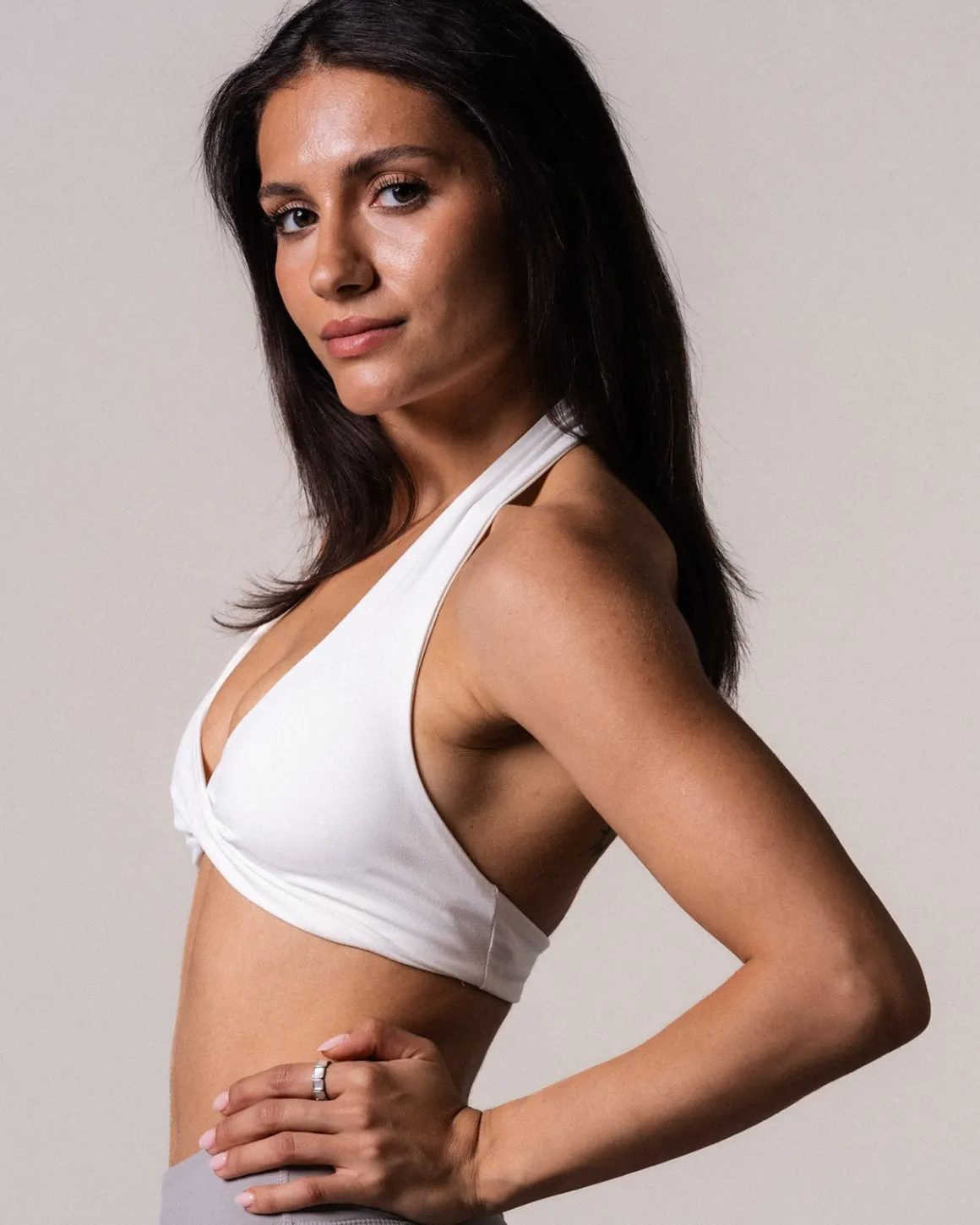Lively Twist Bra White