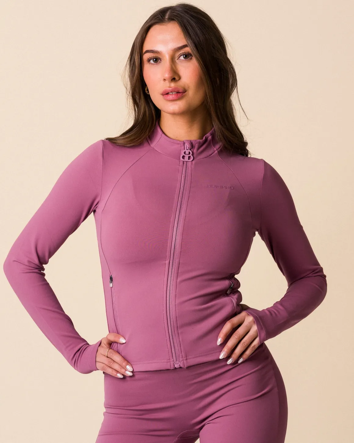 Lively Zip Up Jacket Lilac Mauve