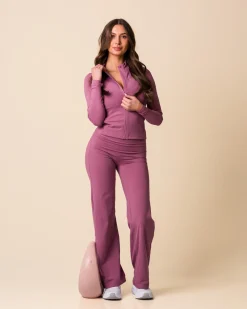Lively Zip Up Jacket Lilac Mauve