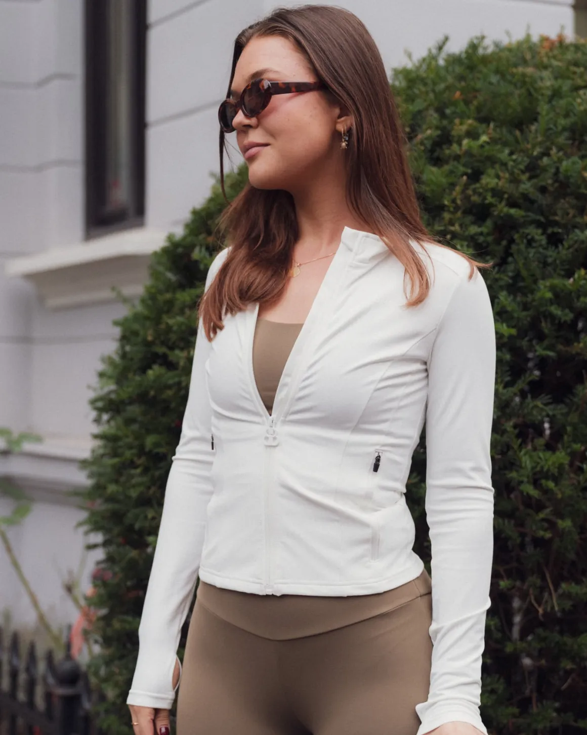 Lively Zip Up Jacket White