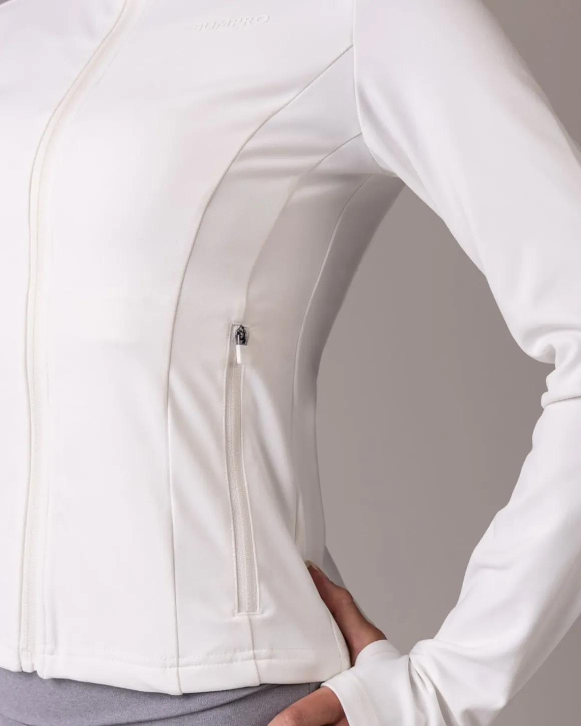 Lively Zip Up Jacket White