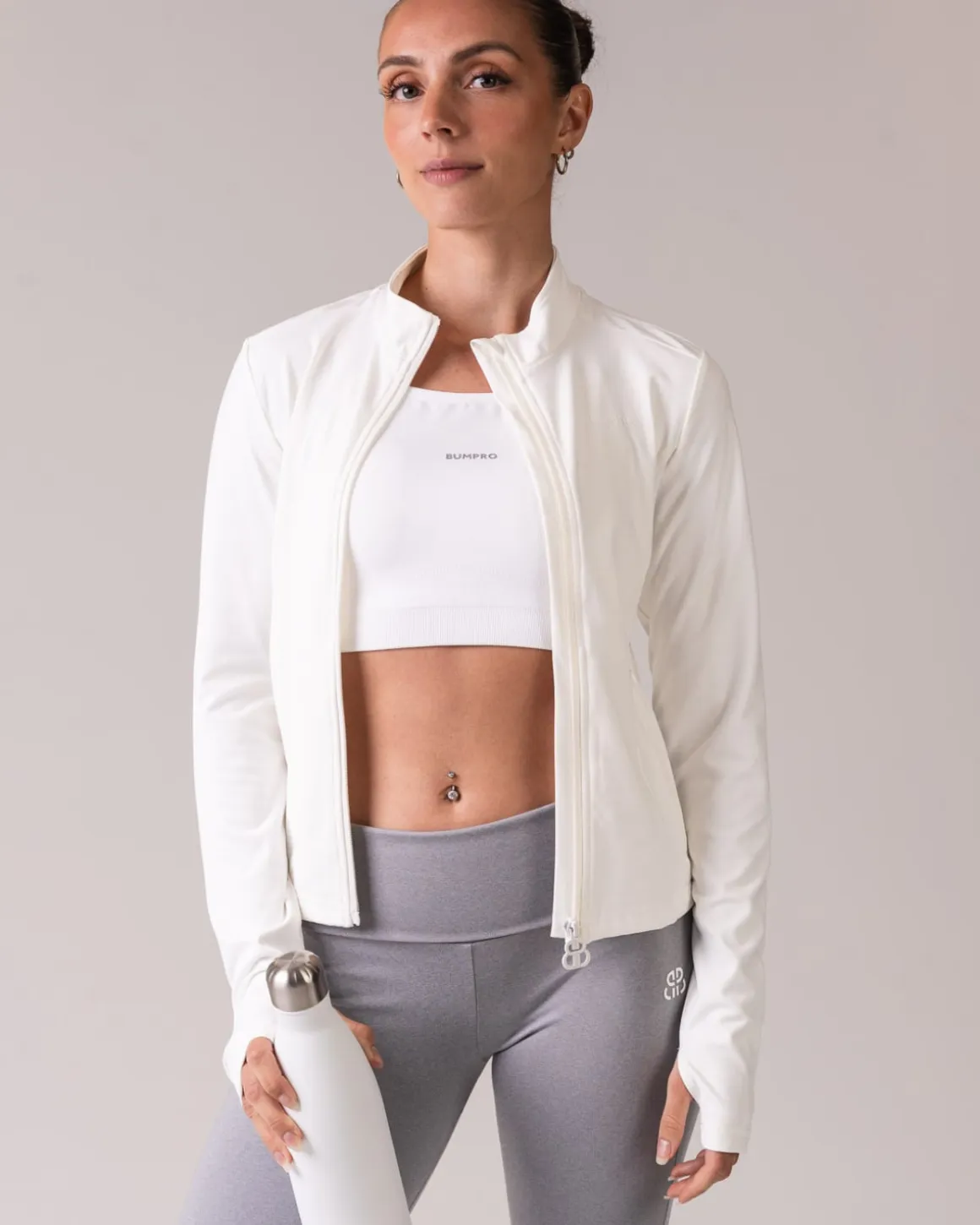 Lively Zip Up Jacket White