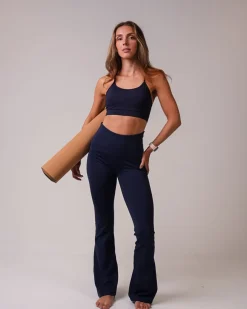 Lotus Flare Pants Blue Navy