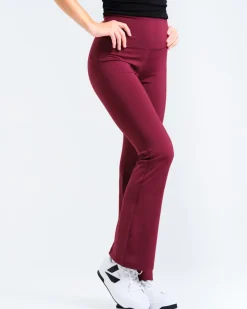 Lotus Flare Pants Burgundy