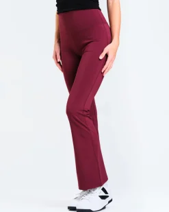 Lotus Flare Pants Burgundy
