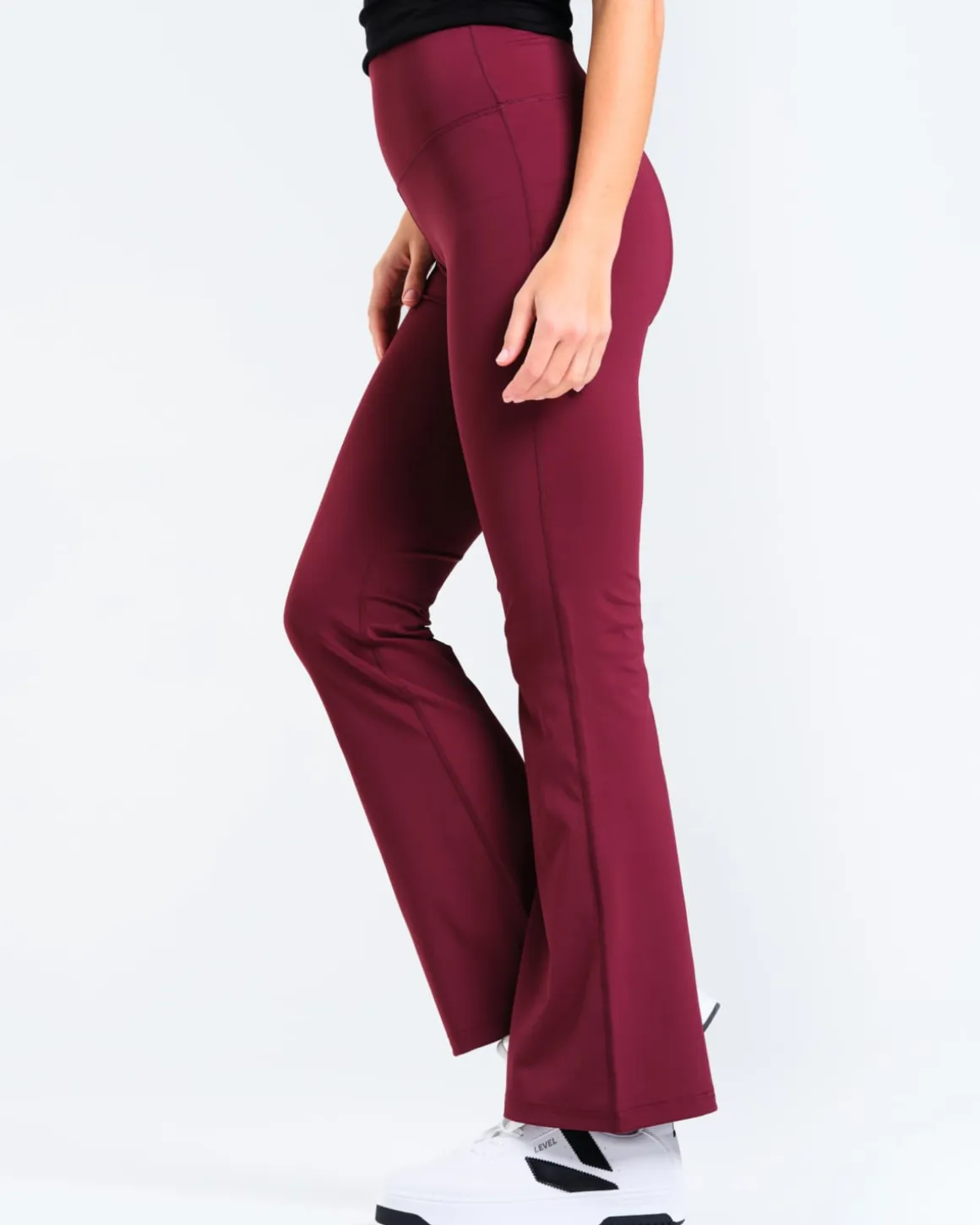 Lotus Flare Pants Burgundy