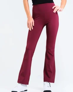 Lotus Flare Pants Burgundy