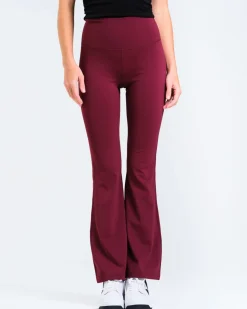 Lotus Flare Pants Burgundy