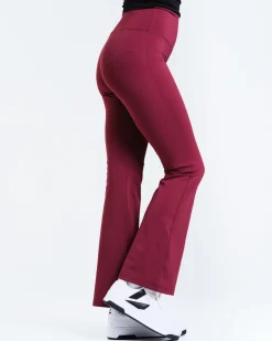 Lotus Flare Pants Burgundy