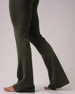 Lotus Flare Pants Green Forest