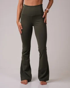 Lotus Flare Pants Green Forest