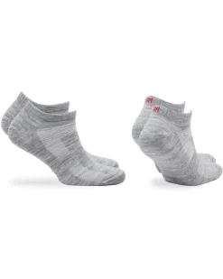 Lowcut Merino Wool Socks 2-pack Light Grey