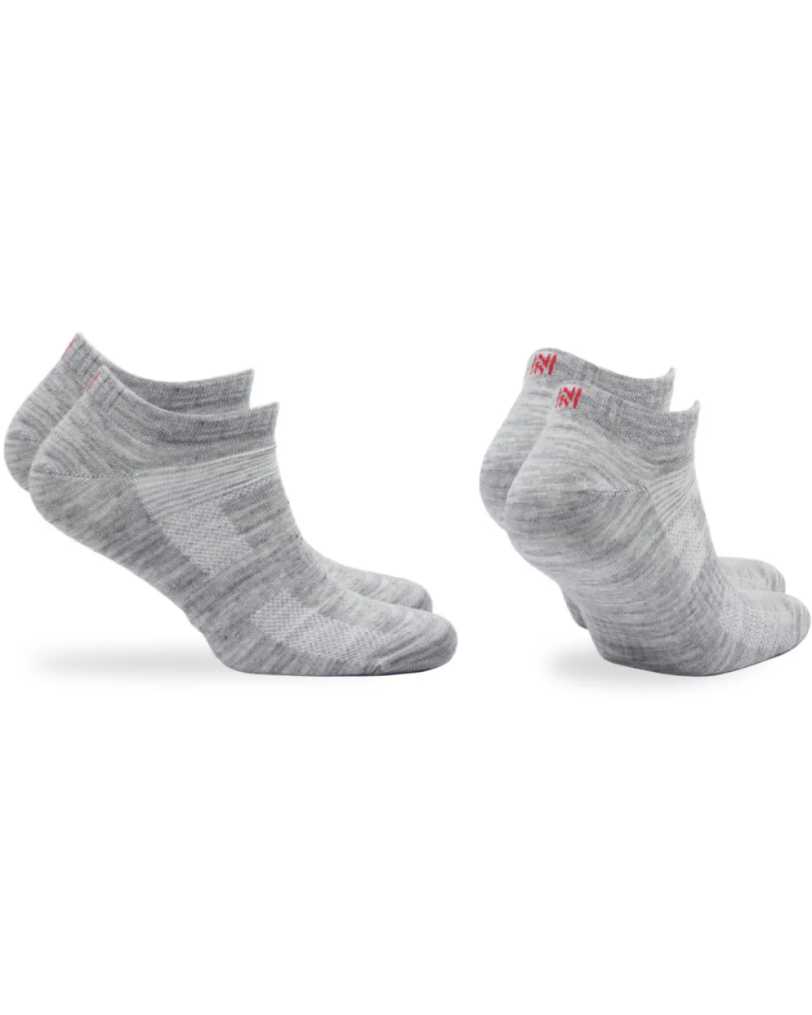 Lowcut Merino Wool Socks 2-pack Light Grey