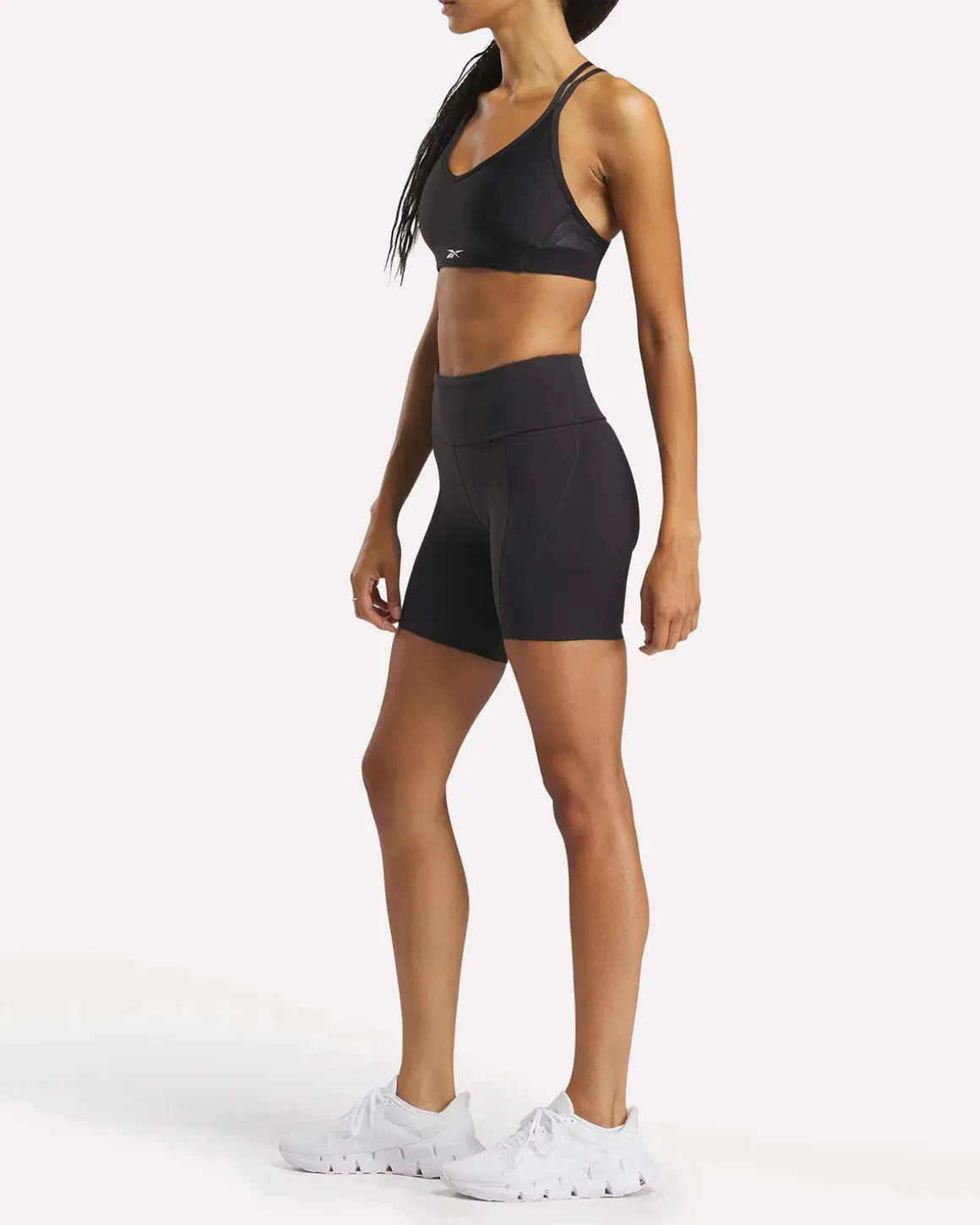 Lux High-Rise 6″ Biker Shorts Black