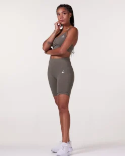 Magnify Scrunch Biker Shorts 2.0 Black + Green 2-PACK