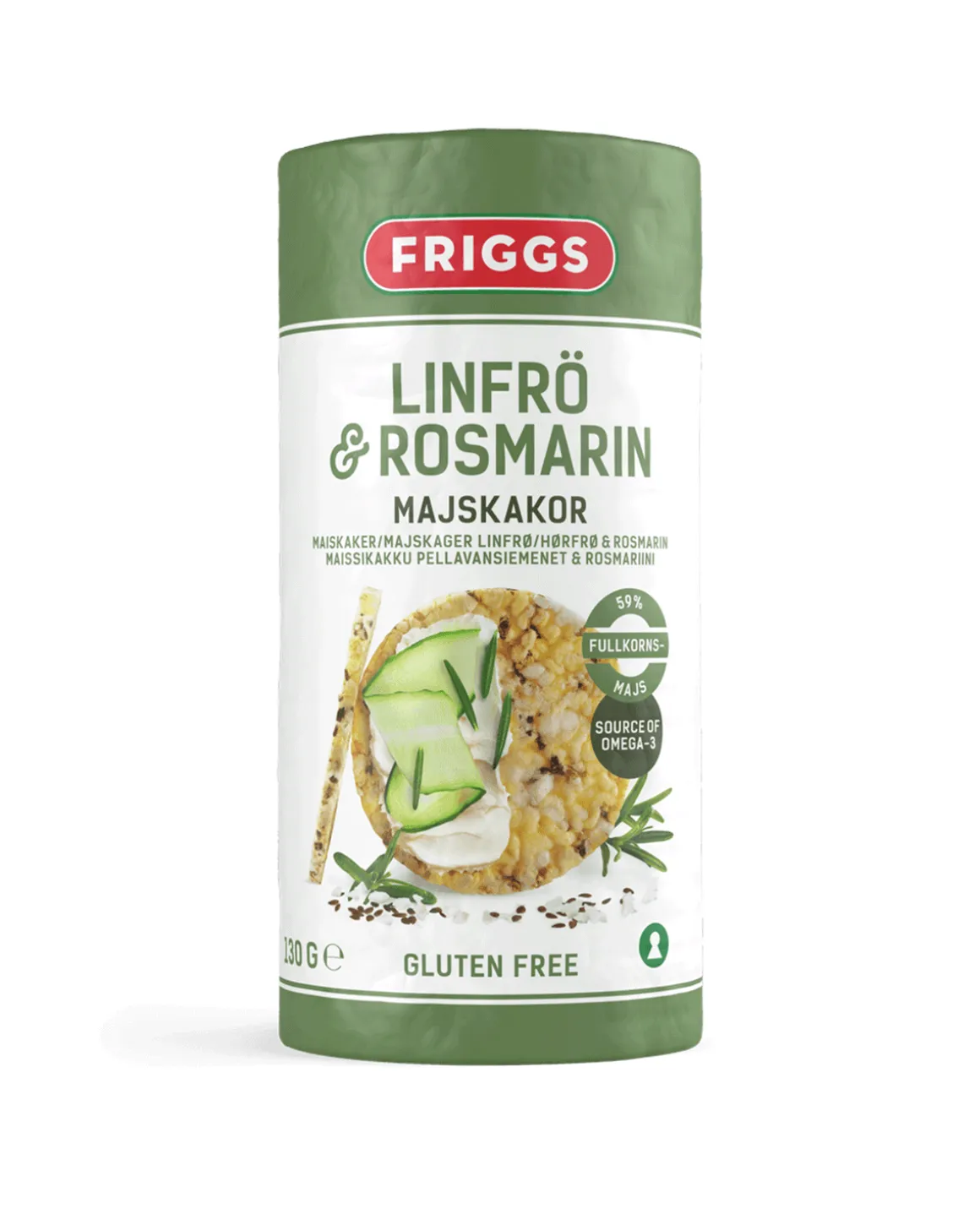 Maiskaker LinfrøRosmari130g