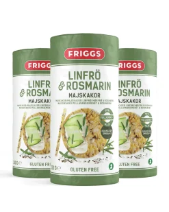Maiskaker LinfrøRosmari130g (3-pack)