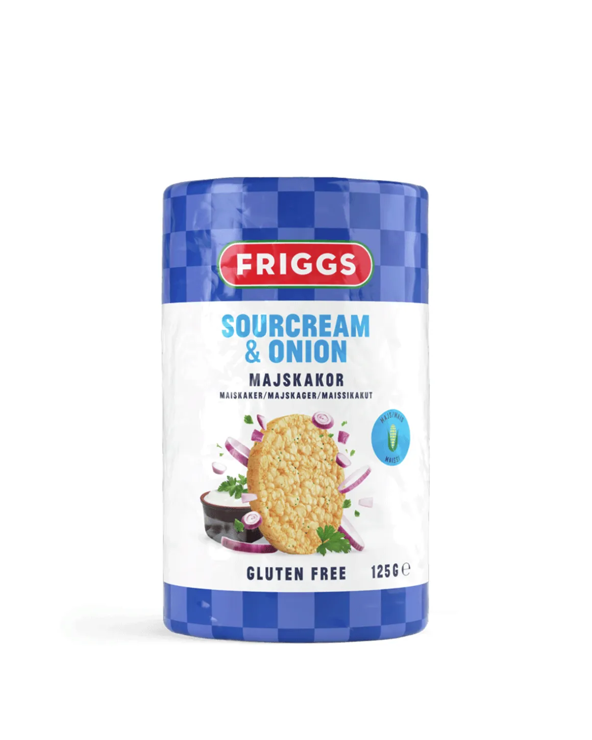 Maiskake Sourcr&Onion 125 gram (5-pack)