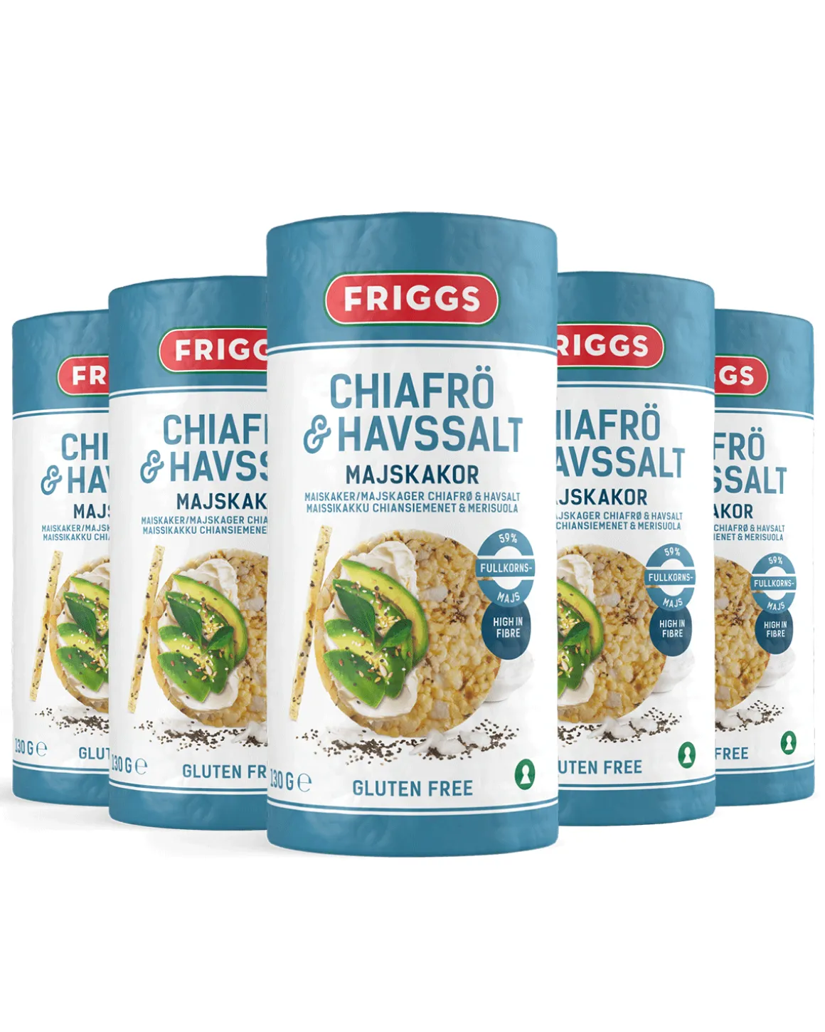 Maisk.Chia Havsalt 130g (5-pack)