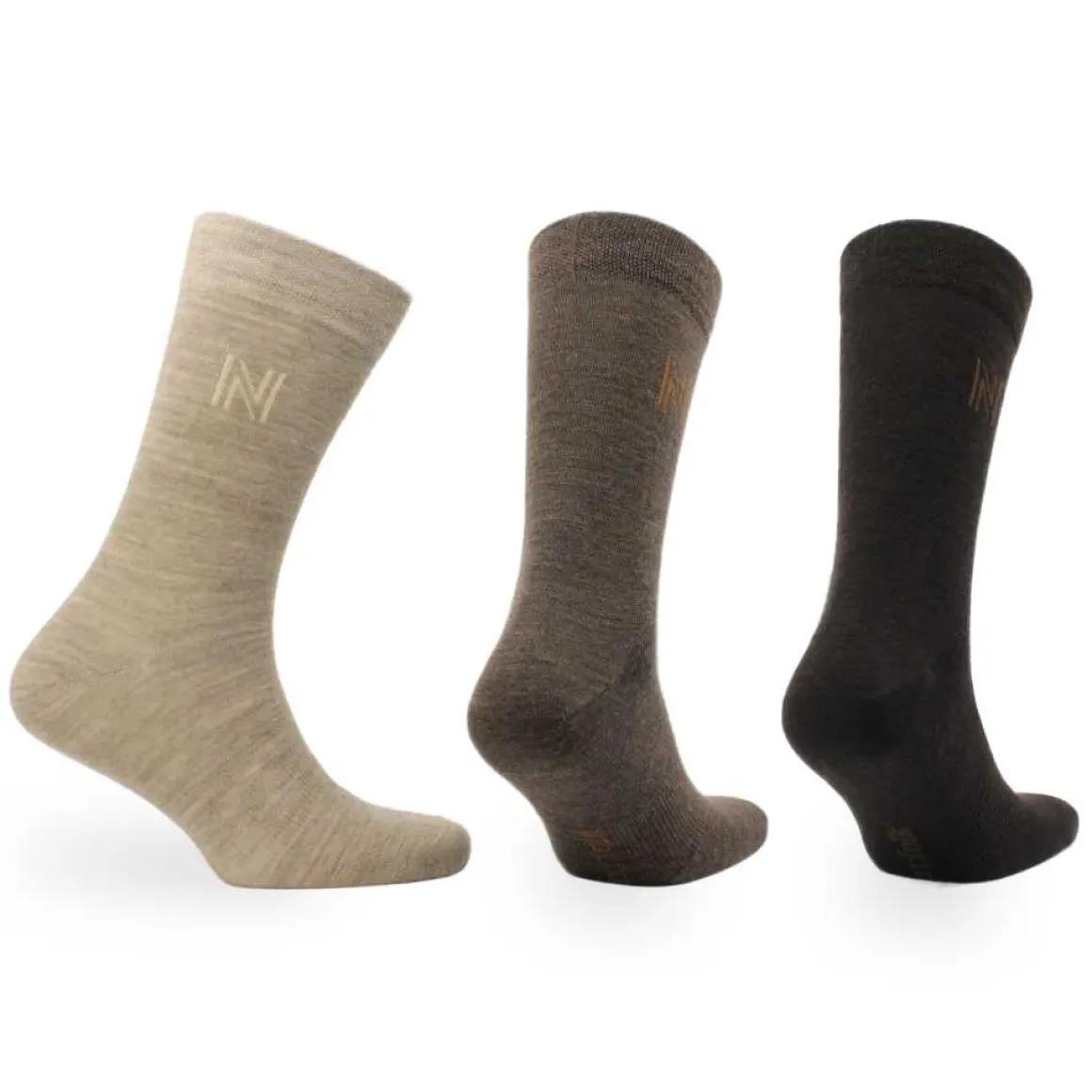 Merino Wool Everyday Socks Coffe 3-pack