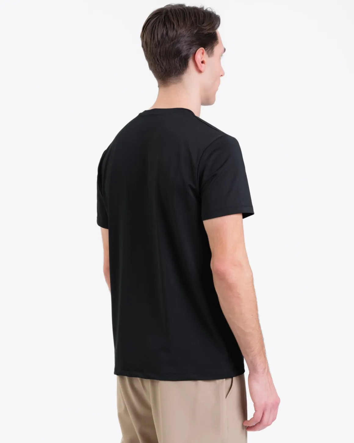 Mesh Tee M Black + Hybrid 2-1 Shorts Beige SET
