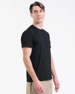 Mesh Tee M Black + Hybrid 2-1 Shorts Beige SET