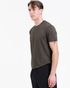 Mesh Tee M Green Dusty