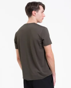 Mesh Tee M Green Dusty