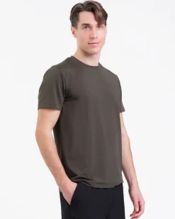 Mesh Tee M Green Dusty