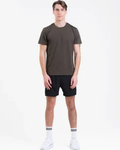 Mesh Tee M Green + Hybrid 2-1 Shorts Black SET
