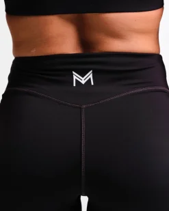 Mid Rise Tights W Black