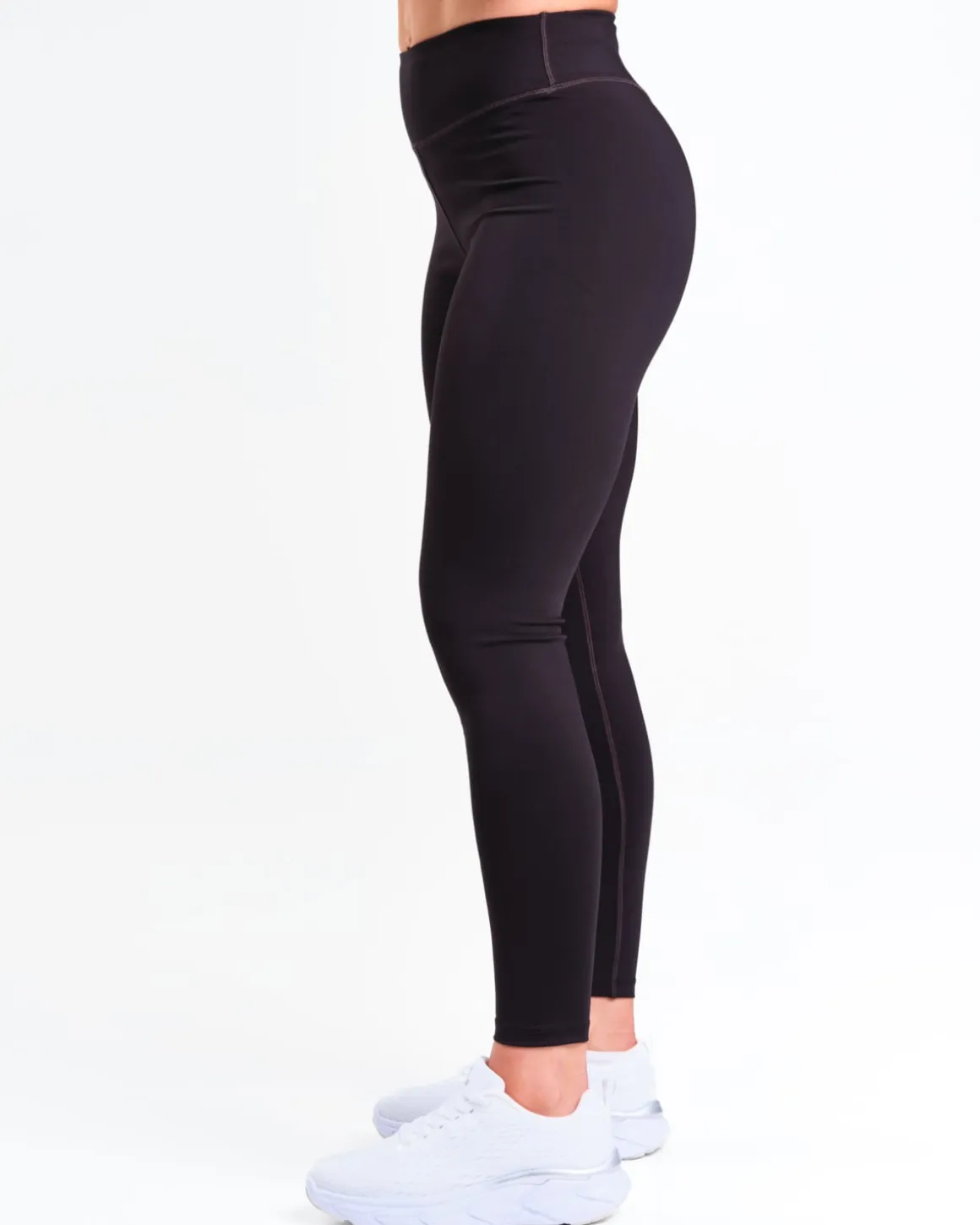 Mid Rise Tights W Black