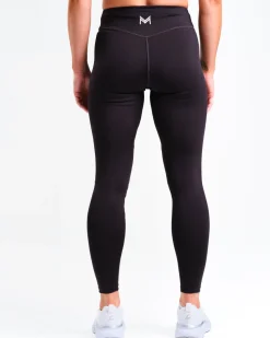 Mid Rise Tights W Black