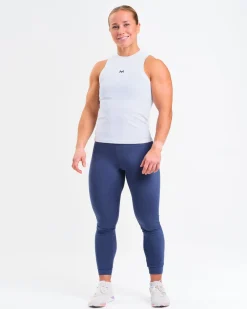Mid Rise Tights W Stone Blue