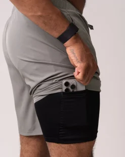 Mobility 2-1 Pocket Shorts M Green Basil