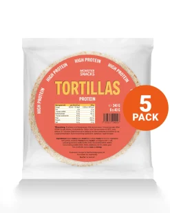 Monster Høyprotein Tortillas 5-Pack (30 lefser)