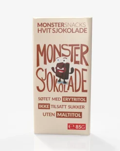 Monster Lavkarbo Belgisk Hvit Sjokolade 5x85g
