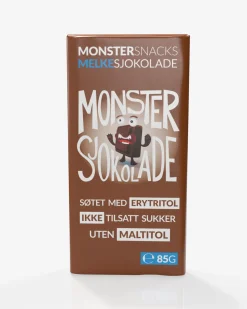 Monster Lavkarbo Belgisk Melkesjokolade 12x85g