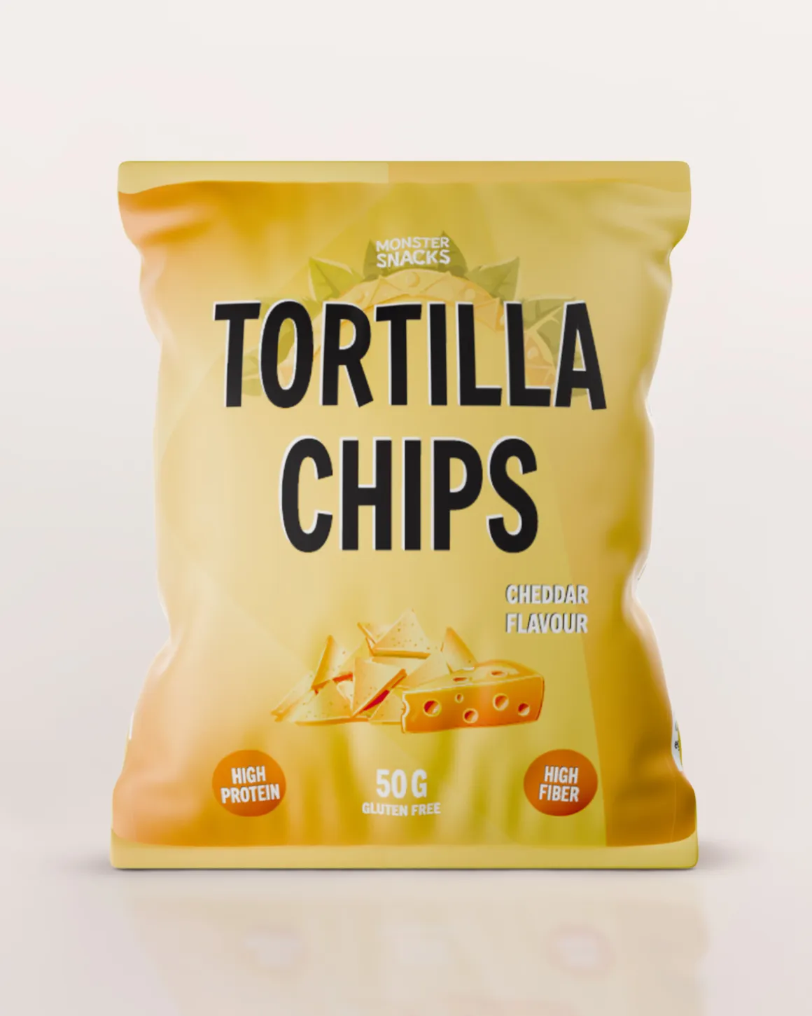Monster Protein Tortilla Cheddar Chips 50g
