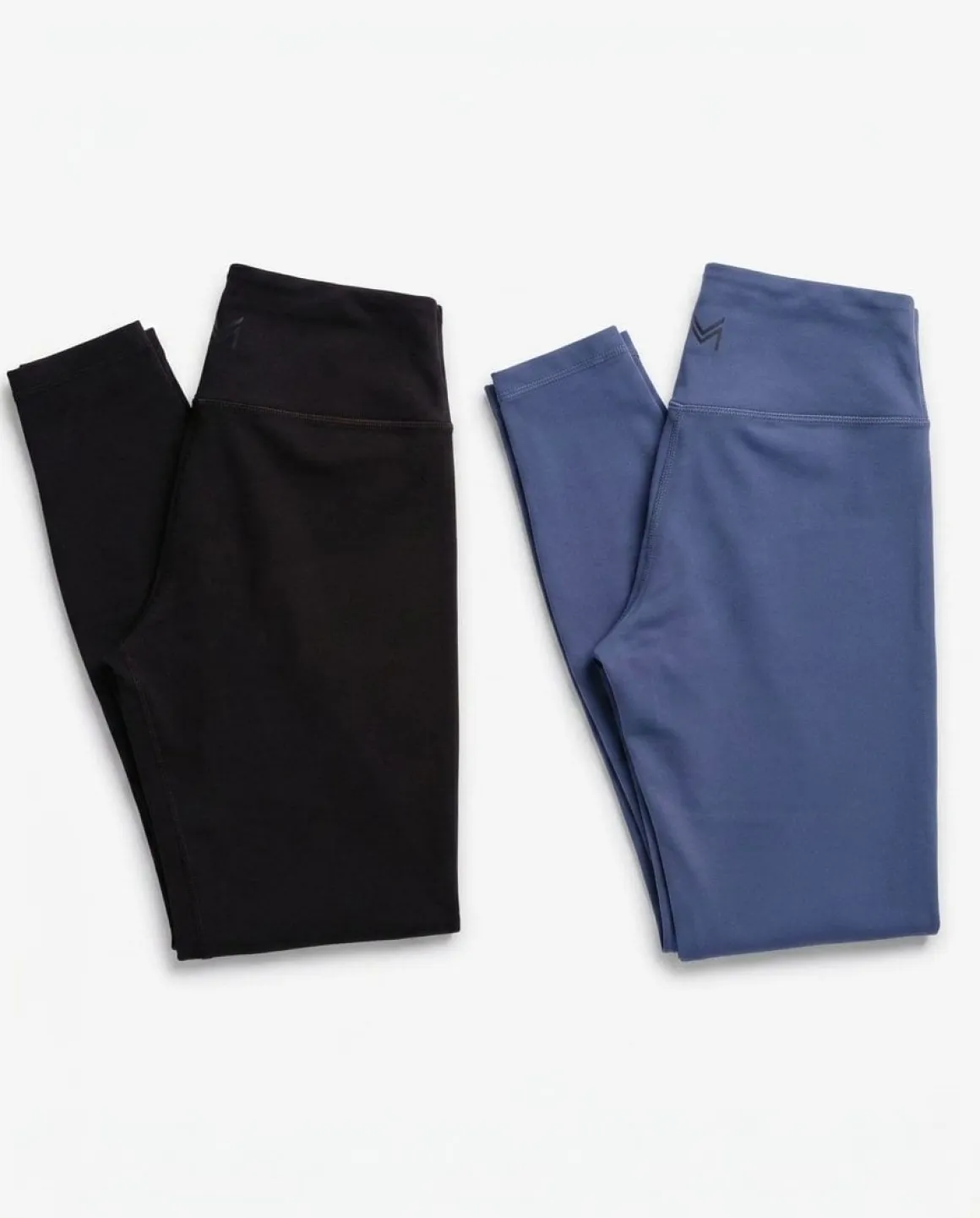 mywhy Mid Rise Tights W Black + Blue 2-PACK