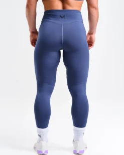 mywhy Mid Rise Tights W Black + Blue 2-PACK