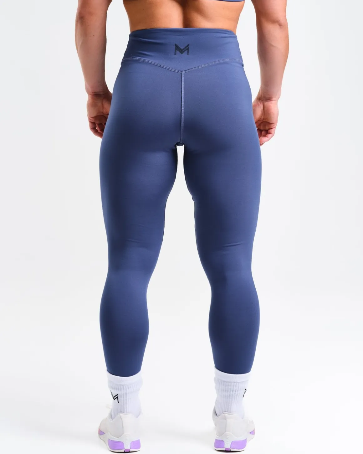 mywhy Mid Rise Tights W Black + Blue 2-PACK