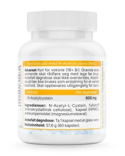 N-Acetyl Cysteine NAC 600mg 60 caps
