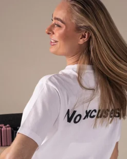 No Excuses T-shirt Unisex White + Black 2-PACK
