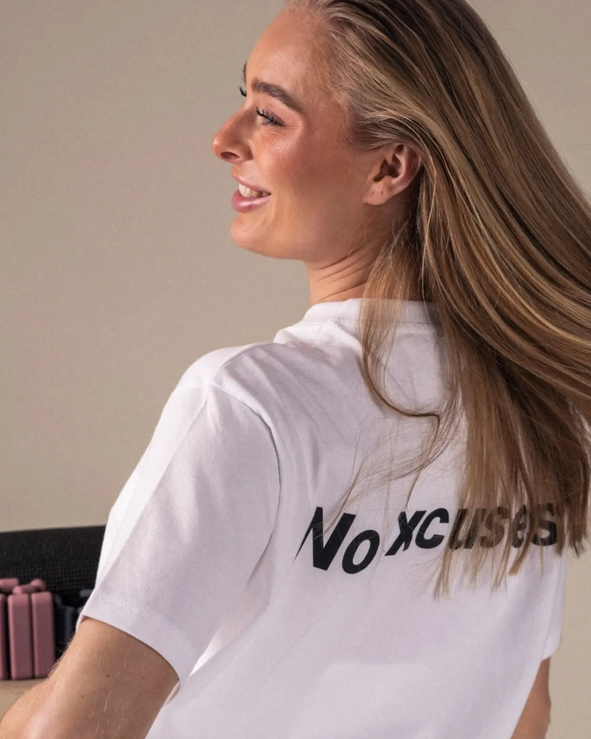 No Excuses T-shirt Unisex White + Black 2-PACK