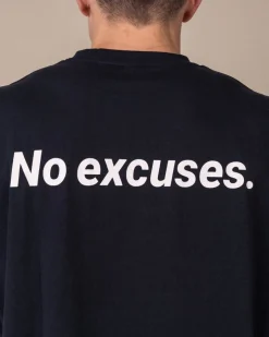 No Excuses T-shirt Unisex White + Black 2-PACK