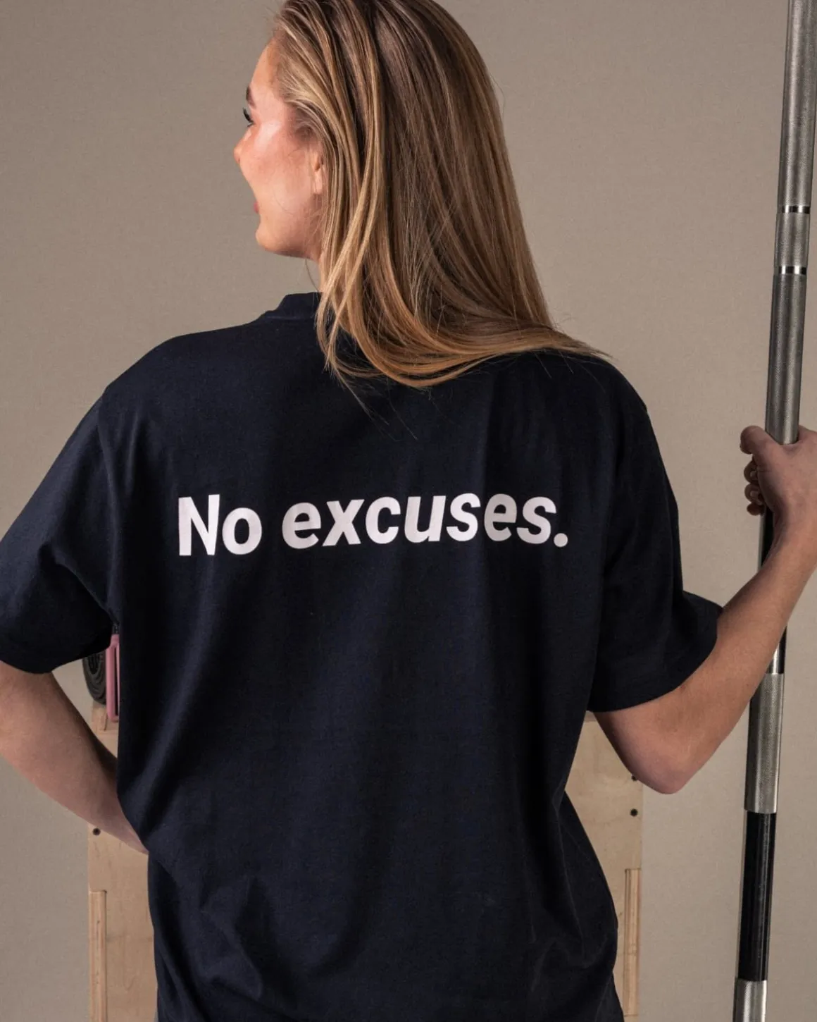No Excuses T-shirt Unisex White + Black 2-PACK
