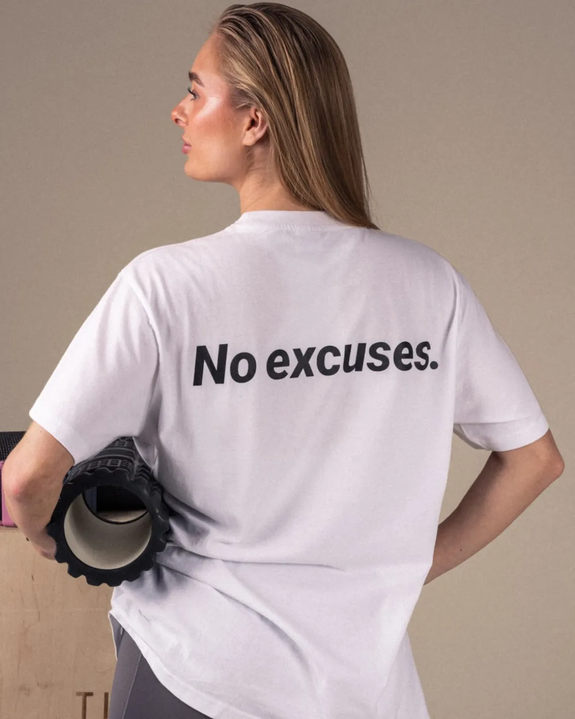 No Excuses T-shirt Unisex White