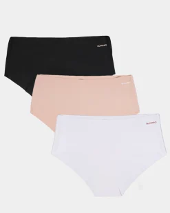 No Show Hipster Black/White/Sand 9-PACK