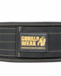 Nylon Lifting Belt 10cm Black/Gold